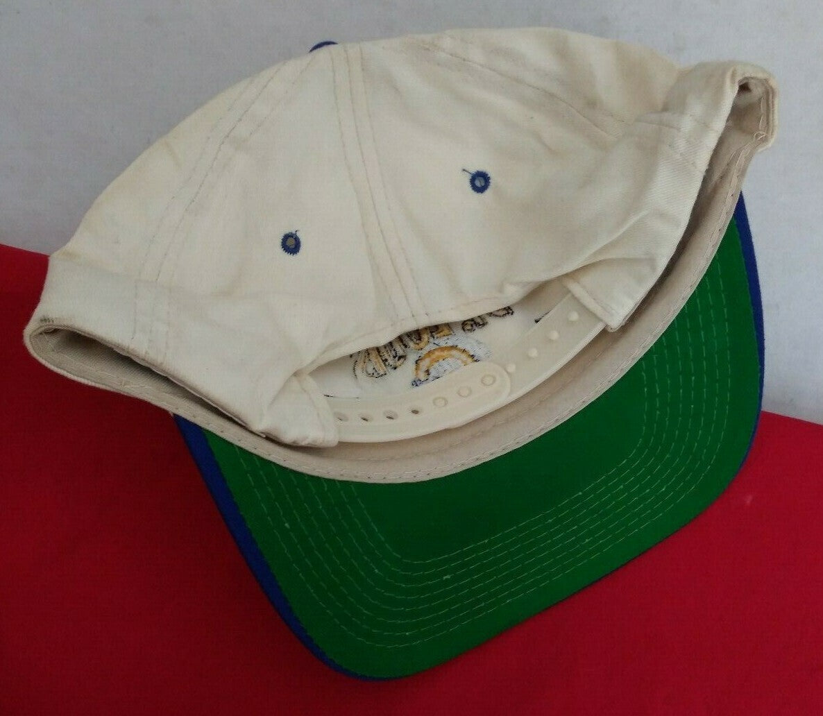 NOS Vintage St. Louis Rams Snapback Cap Hat / 90's Two Tone / ONFA