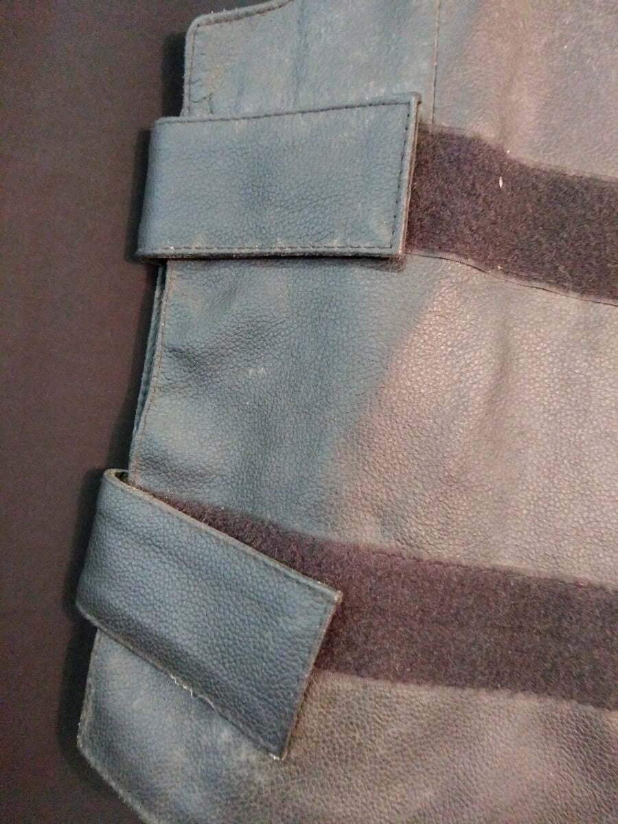 NOS Genuine Leather Motorcycle Vest / MV-321-14 / Small