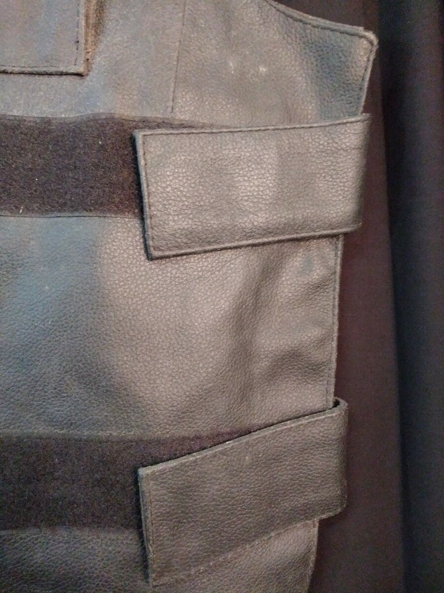 NOS Genuine Leather Motorcycle Vest / MV-321-14 / Small