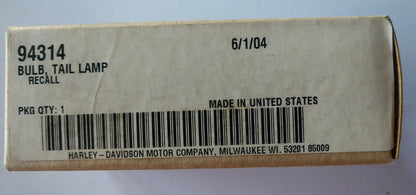 Lot of 2 NEW Harley Davidson Tail Lamp Bulb  94314