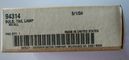 Lot of 2 NEW Harley Davidson Tail Lamp Bulb  94314