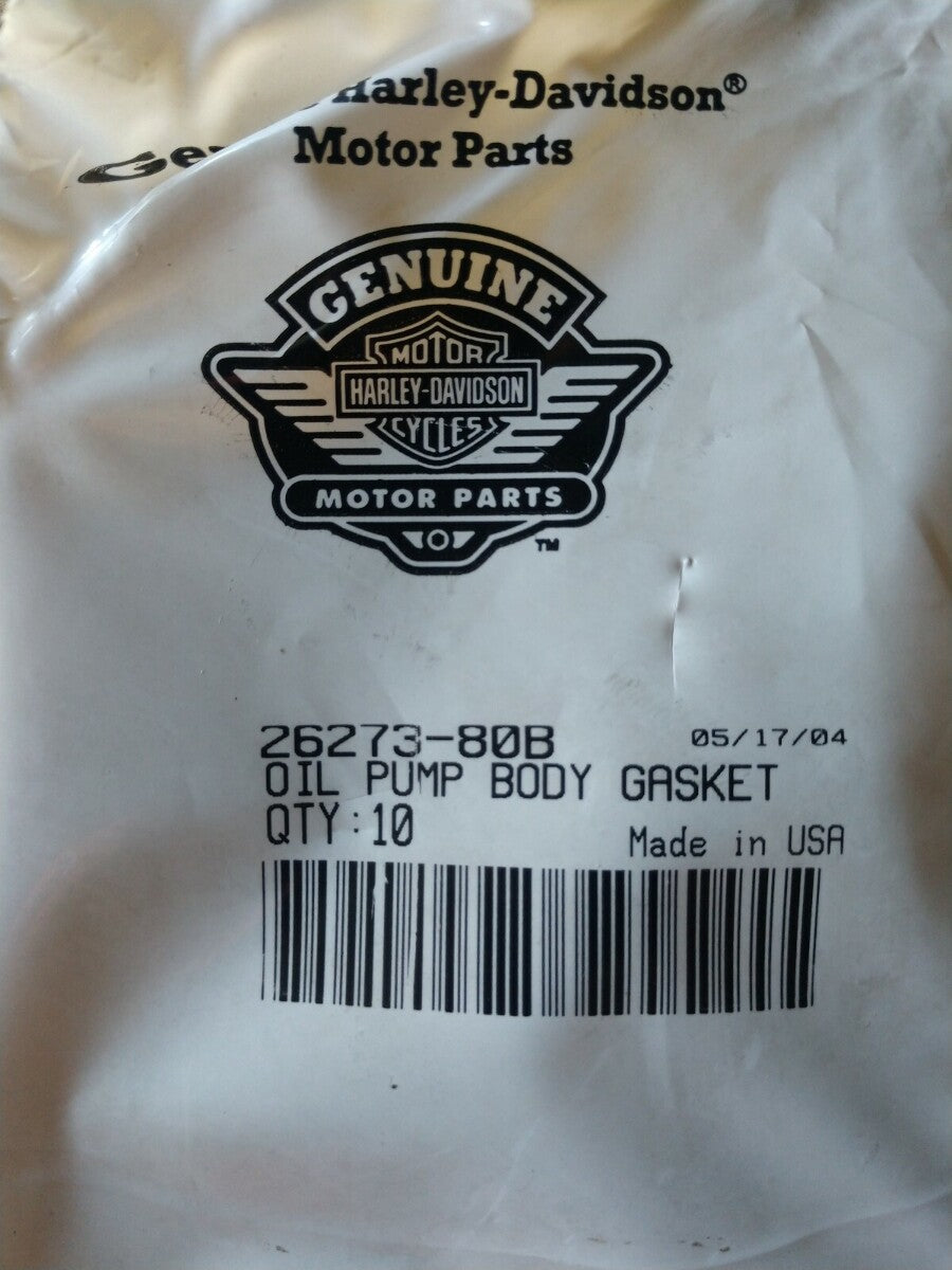 Lot of 3 Genuine NEW Harley Davidson Gasket, Oil Pump Body 26273-80B