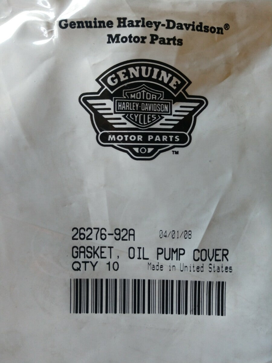 Genuine NEW Harley Davidson Gasket, Oil Pump Cover 26276-92A