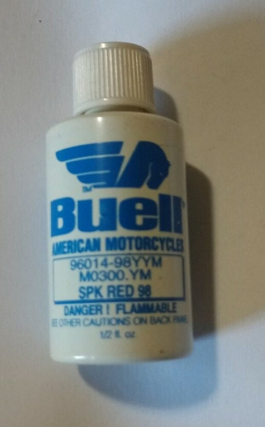 NEW Buell American Motorcycles Touch Up Paint 1/2 fl oz./SPK Red 98/ 96014-98YYM
