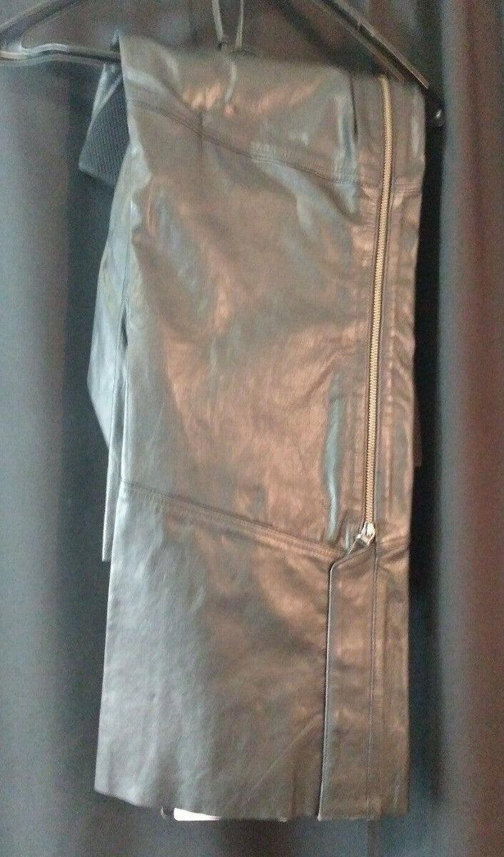 NEW Harley-Davidson Women's Essentials Leather Riding Chaps, Black 98096-16VW/3W