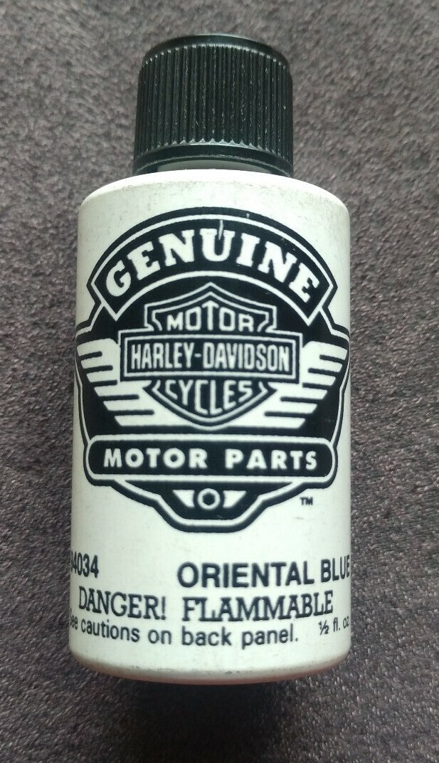 NEW Harley Davidson Touch Up Paint 1/2 fl oz. / 94034 Oriental Blue