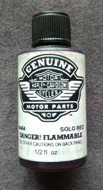 NEW Harley Davidson Touch Up Paint 1/2 fl oz. / 94464 Solo Red