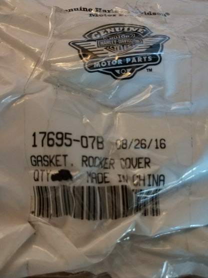 Lot of 2 NEW Genuine Harley Davidson Gasket, Rocker Cover / 17695-07B