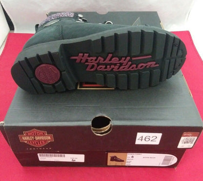 NEW Harley-Davidson Women's Akers 5-Inch Black Boots / D84549 / Sz 6