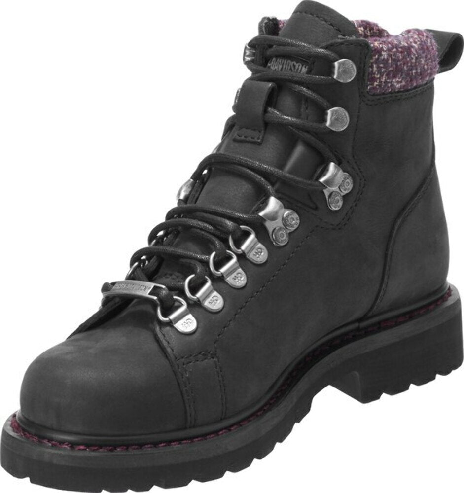 NEW Harley-Davidson Women's Akers 5-Inch Black Boots / D84549 / Sz 6