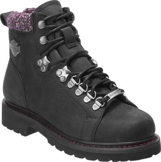 NEW Harley-Davidson Women's Akers 5-Inch Black Boots / D84549 / Sz 6
