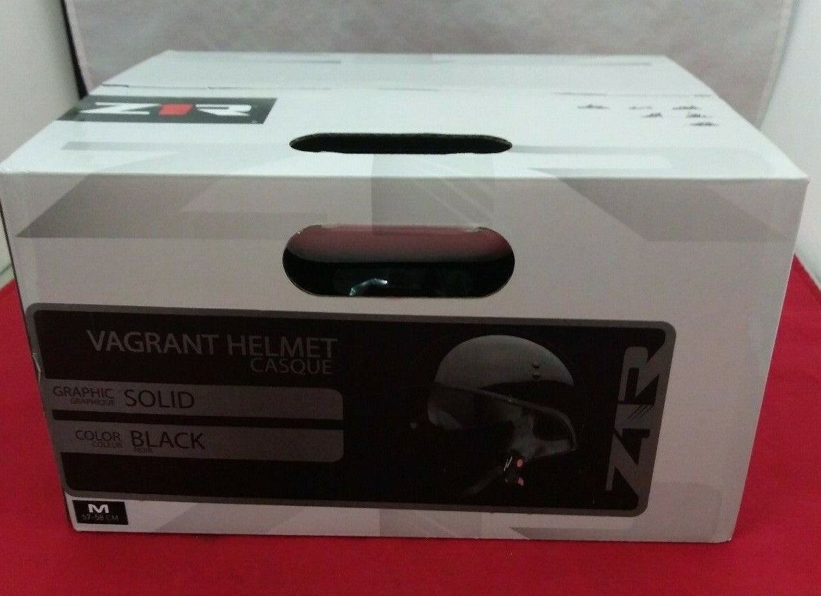 NEW Z1R Half Shell Helmet / Vagrant Black / Medium / 0103-1276