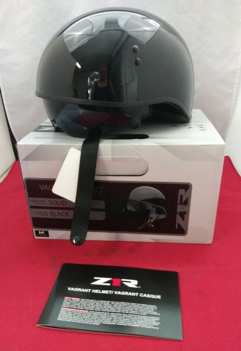 NEW Z1R Half Shell Helmet / Vagrant Black / Medium / 0103-1276