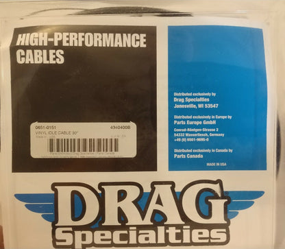 NEW Drag Specialties Vinyl Idle Cable 30" P/N 0651-0151