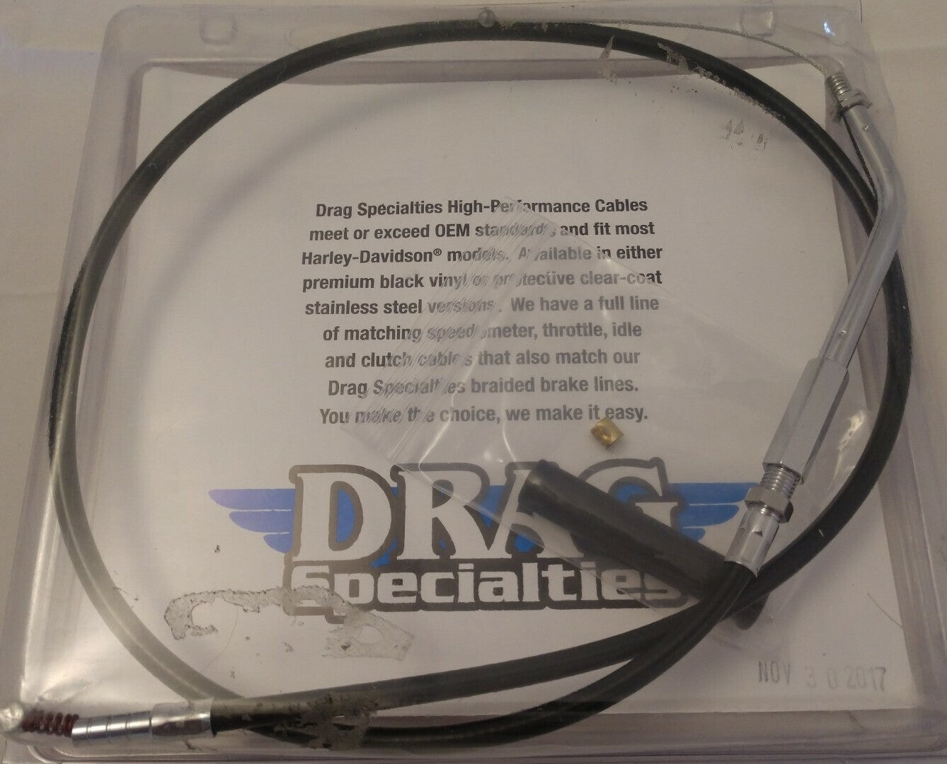 NEW Drag Specialties Vinyl Idle Cable 30" P/N 0651-0151