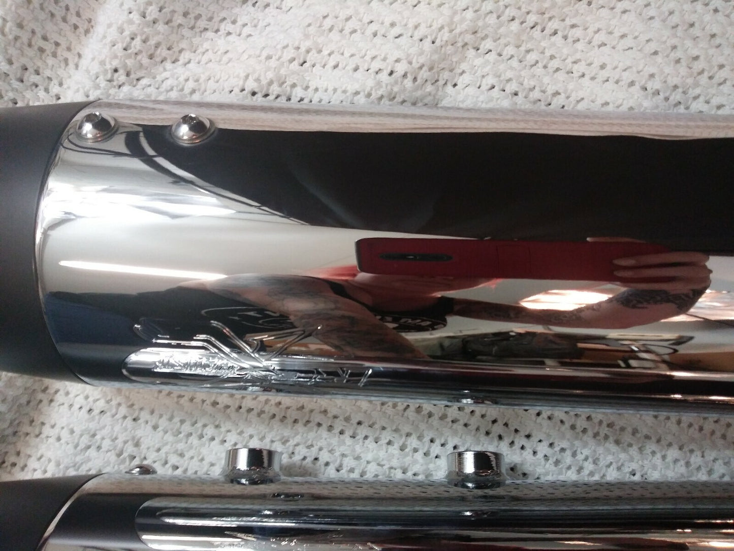 NEW RC Exhaust Can 117 Chrome With Blitz-B / Motorcycle / RCX117C-04B