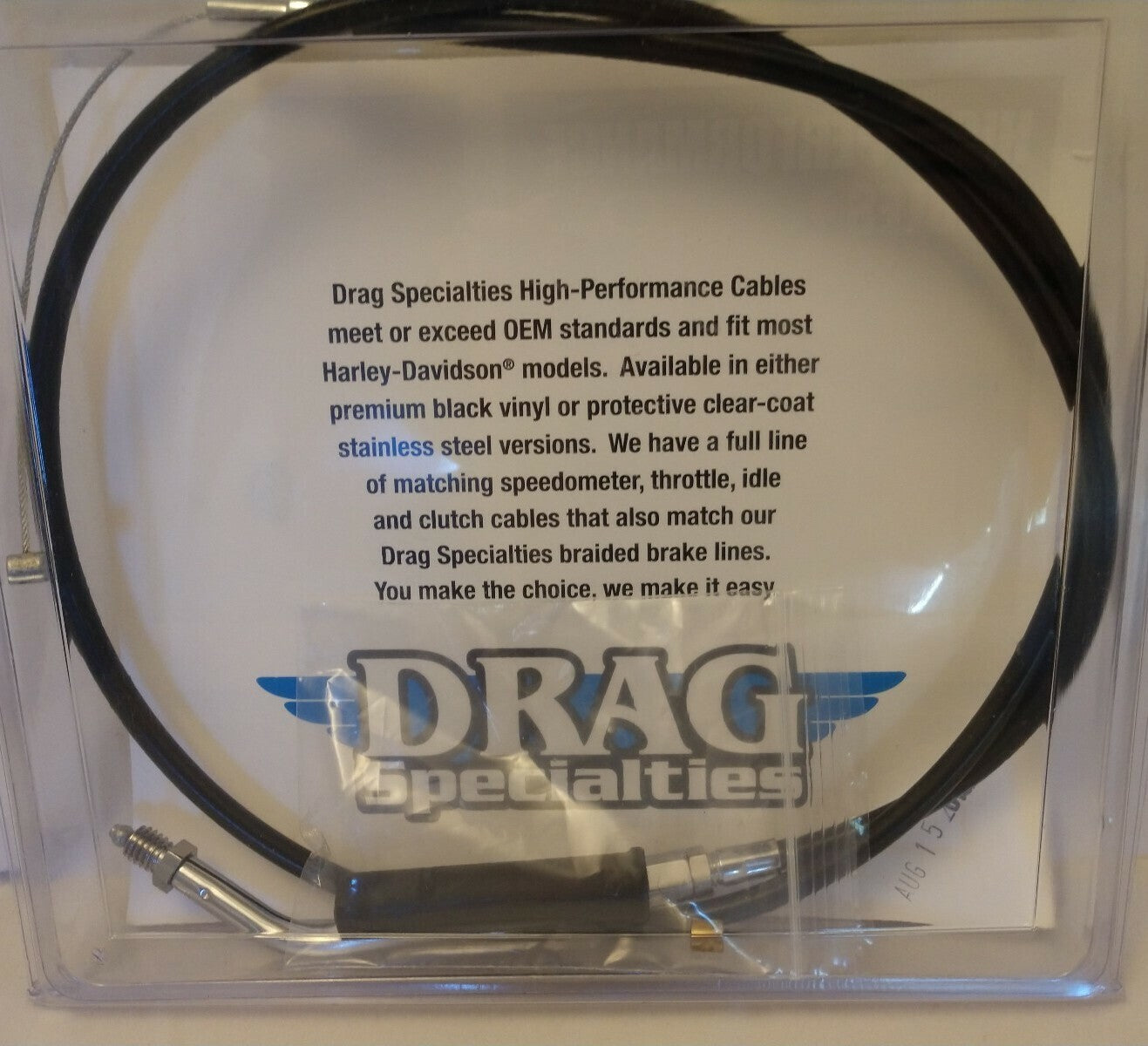 NEW Drag Specialties Vinyl Idle Cable 36" P/N 0651-0234 / 4340406B