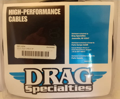 NEW Drag Specialties Vinyl Idle Cable 36" P/N 0651-0234 / 4340406B