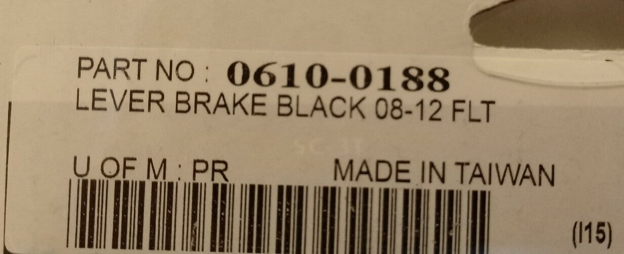 NEW GENUINE Drag Specialties Lever Brake Matte Black 08-12 FLT P/N 0610-0188