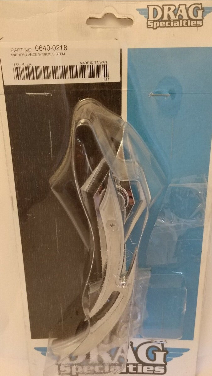 New GENUINE Drag Specialties Mirror Chrome Lance W/Sickle Stem P/N 0640-0218