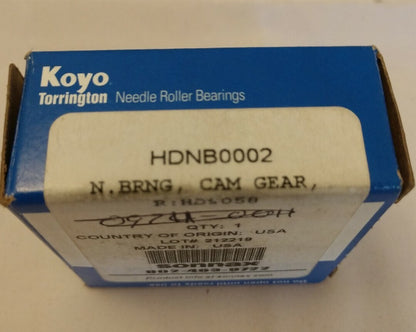 NEW GENUINE Koyo Sonnax Needle Bearing, Cam Gear, HDNB0002