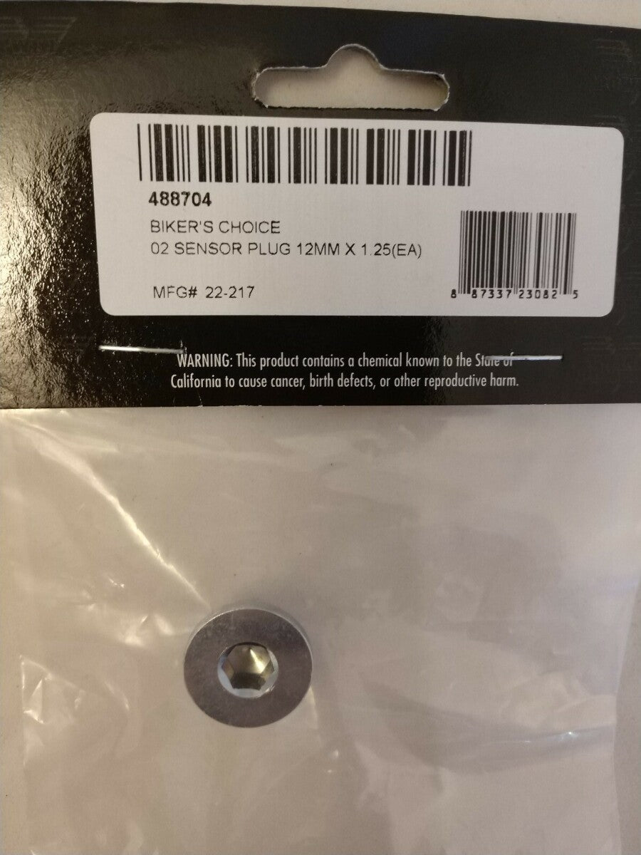 NEW GENUINE Biker's Choice O2 Sensor Plug 12MM x 1.25 (EA) 488704