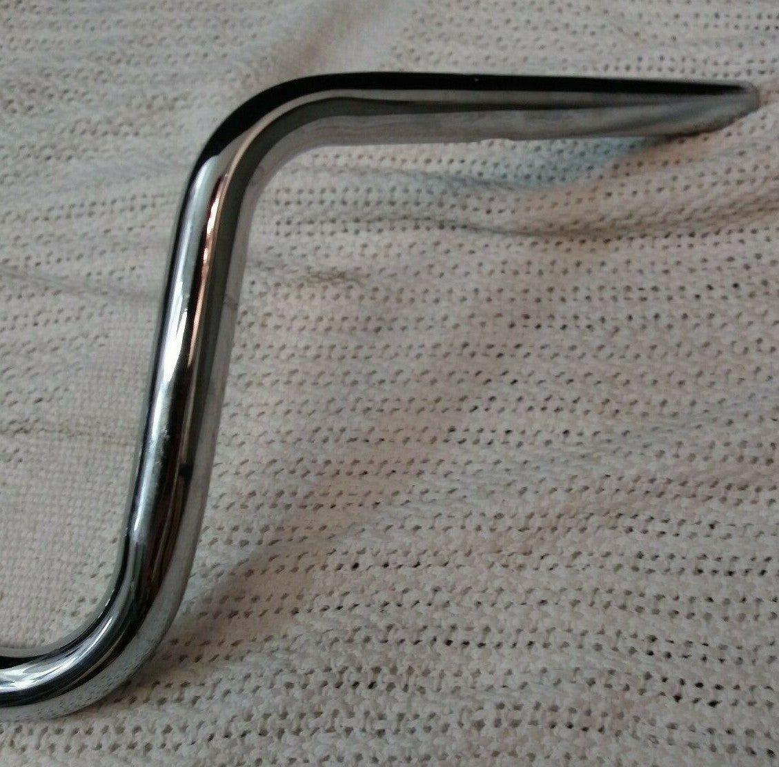 8" Chrome Motorcycle Handlebars / W32" CW 14" PB 10" R 8" / Ready to Wire