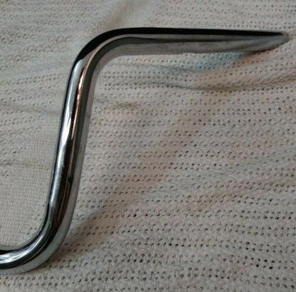 8" Chrome Motorcycle Handlebars / W32" CW 14" PB 10" R 8" / Ready to Wire