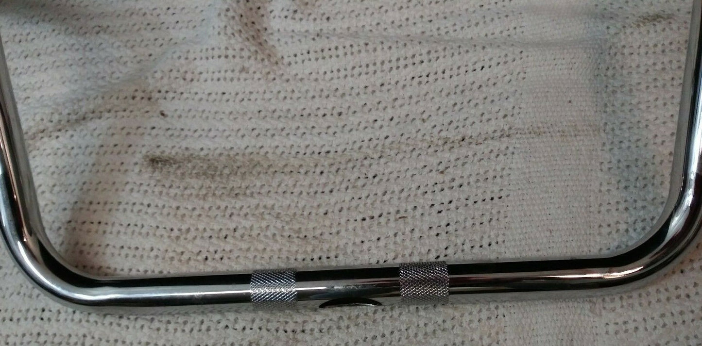 8" Chrome Motorcycle Handlebars / W32" CW 14" PB 10" R 8" / Ready to Wire