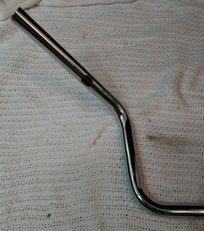 8" Chrome Motorcycle Handlebars / W32" CW 14" PB 10" R 8" / Ready to Wire