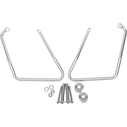 NEW Drag Specialties CHROME SADDLEBAG SUPPORT BRACKETS / 3501-0159