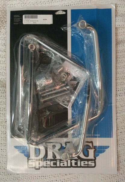 NEW Drag Specialties CHROME SADDLEBAG SUPPORT BRACKETS / 3501-0159