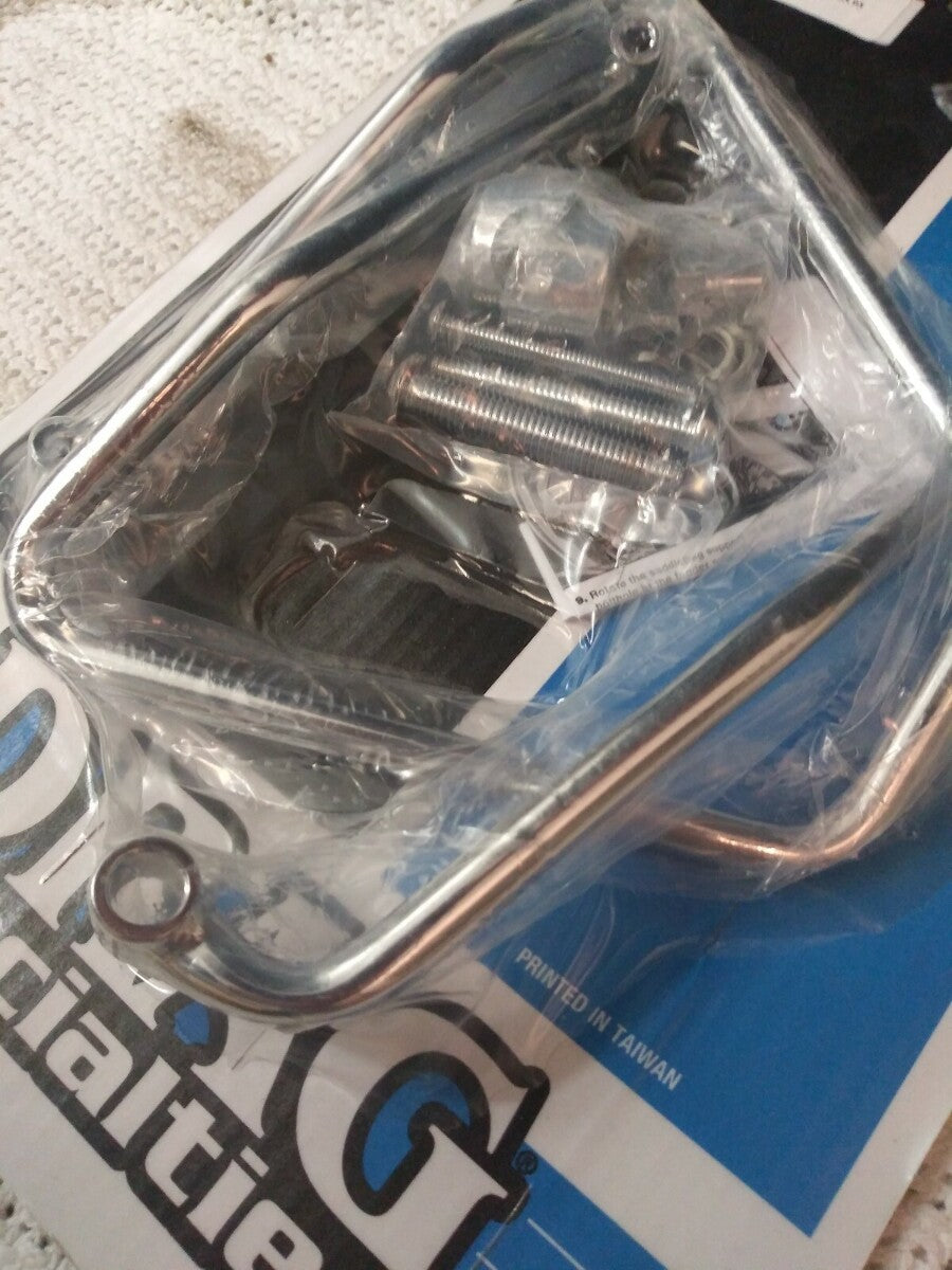 NEW Drag Specialties CHROME SADDLEBAG SUPPORT BRACKETS / 3501-0159