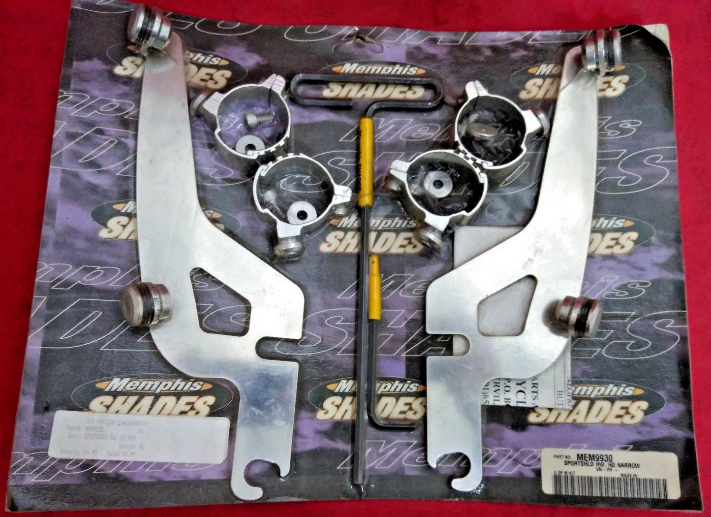 NEW Memphis Shades Windshield Kit H-D Narrow MEM9930