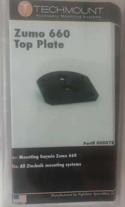 NEW GENUINE TechMount Top Plate Zumo 660 Black / 60007B