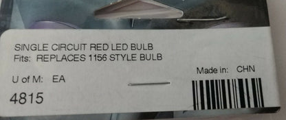 NEW GENUINE Kuryakyn Single Circuit Red LED Bulb QTY 1 / P/N 4815