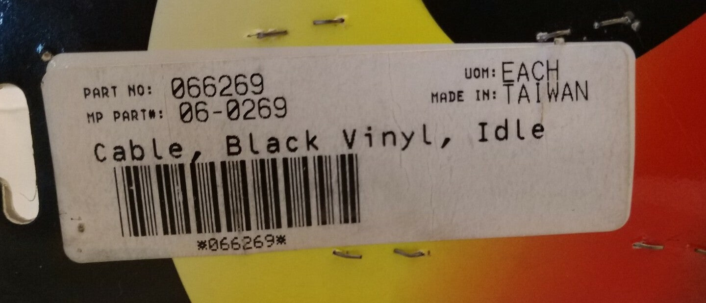 NEW Biker's Choice Black Vinyl Idle Cable / 06-0269