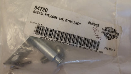 NEW Genuine Harley Davidson Recall Kit, Code 137, Dyna Anchor / 94720