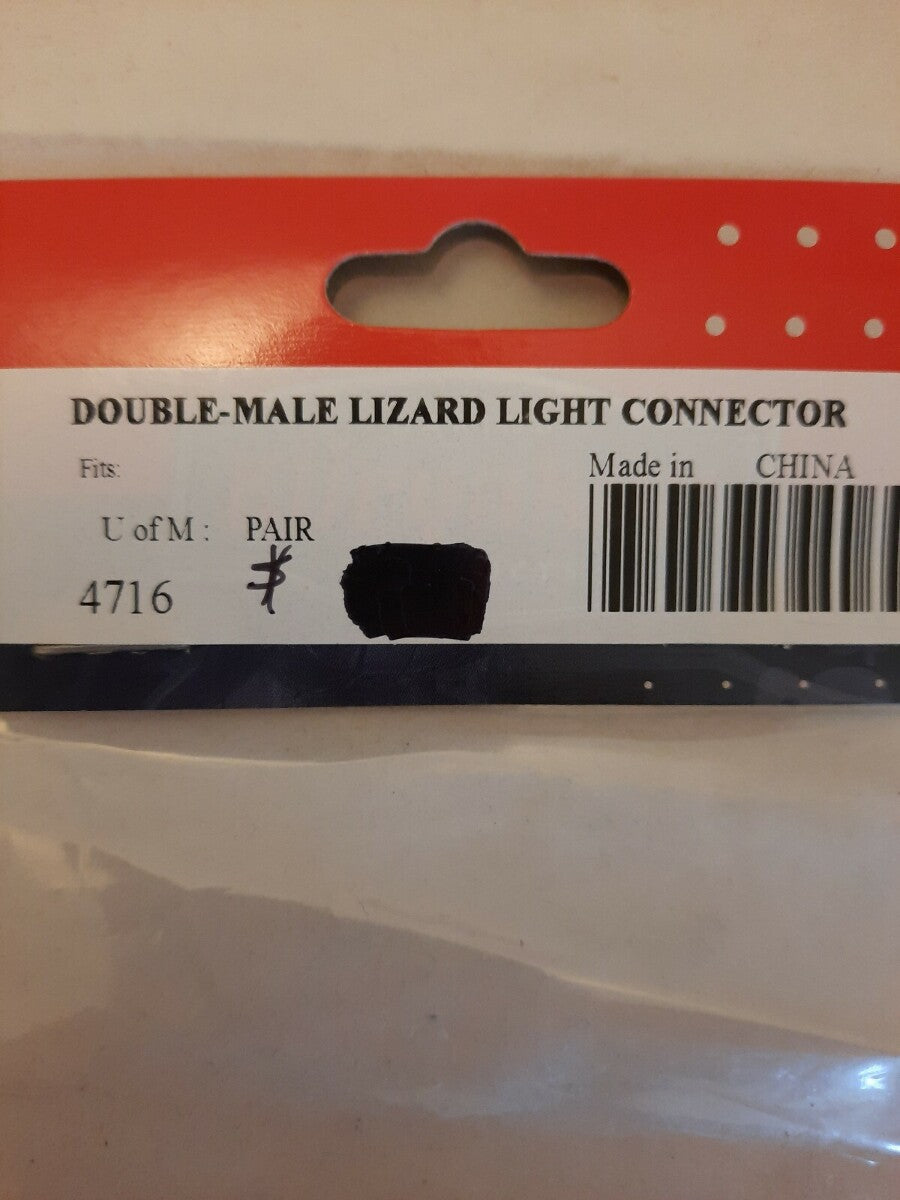 NEW Kuryakyn Double-Male Lizzard Light Connector Pair / 4716