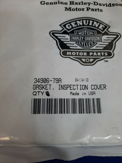Lot of 3 NEW Genuine Harley Davidson Gasket, Inspection Cover / 34906-79A