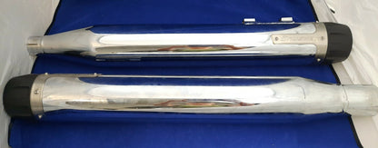 NEW Kuryakyn Crusher Chrome Maverick Mufflers 4" Slip On 1.75", 2.625"/ 4409971