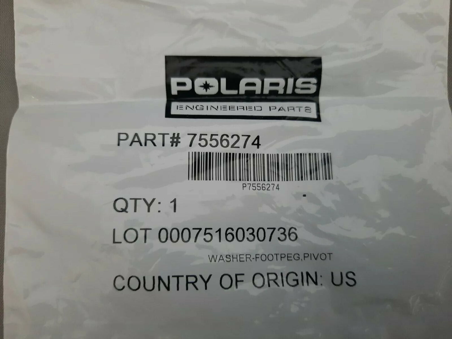 NEW POLARIS VICTORY Washer, Footpeg, Pivot / 7556274