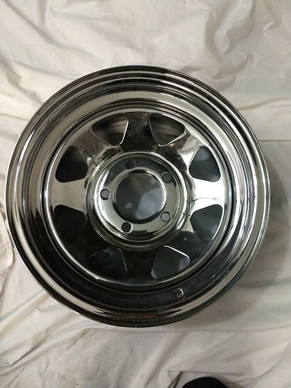 ONE CHROME BORLEM NE RIM WHEEL 14X6JJ 1502-87 40-4661 1412