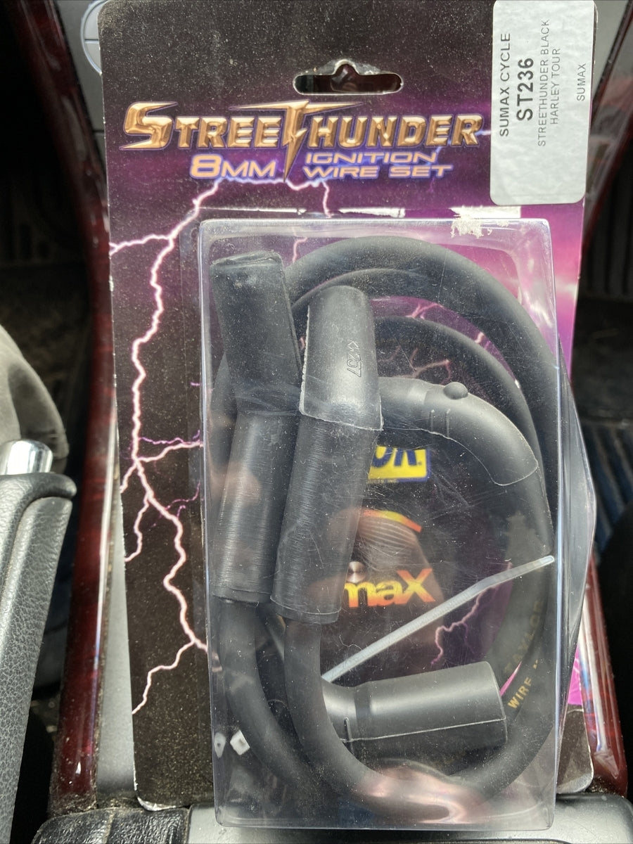 NEW SUMAX ST236 Touring 2009+ Models Black Thunder 8mm Ignition Wire Set 109913