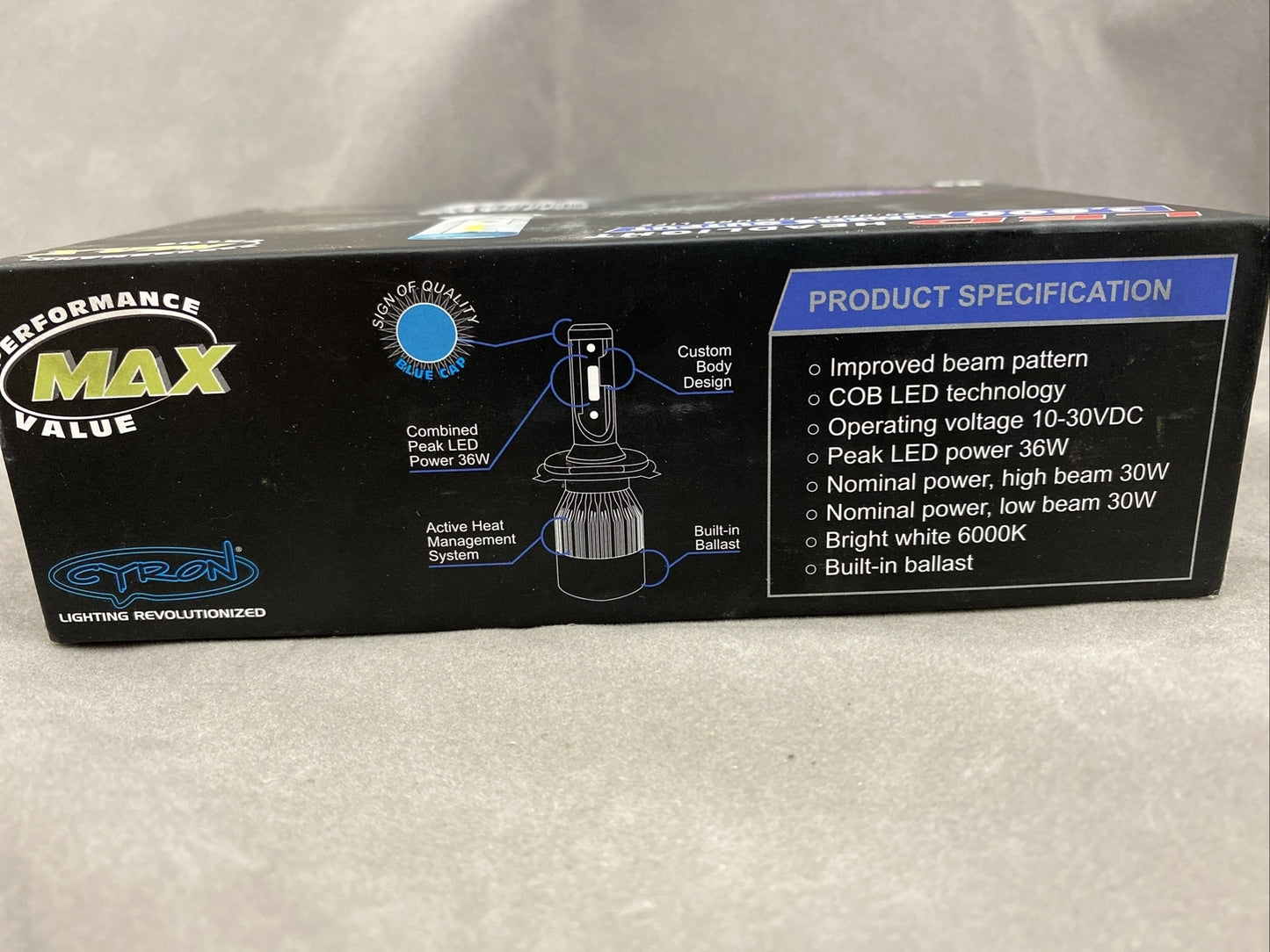 NEW CRYON H4 LED 3,800 Lumen Headlight ABH4-C6K 20,000 Hour life!