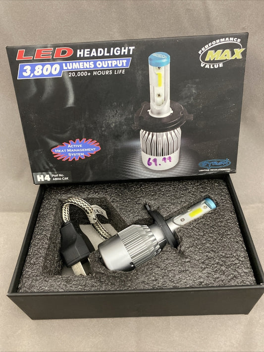 NEW CRYON H4 LED 3,800 Lumen Headlight ABH4-C6K 20,000 Hour life!