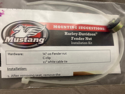 Mustang 78084 Solo Seat Nut Kit Fits Harley Davidson
