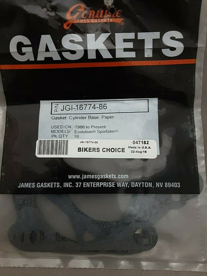 James Gasket JGI-16774-86 Cylinder Base Gasket Paper - QTY 2