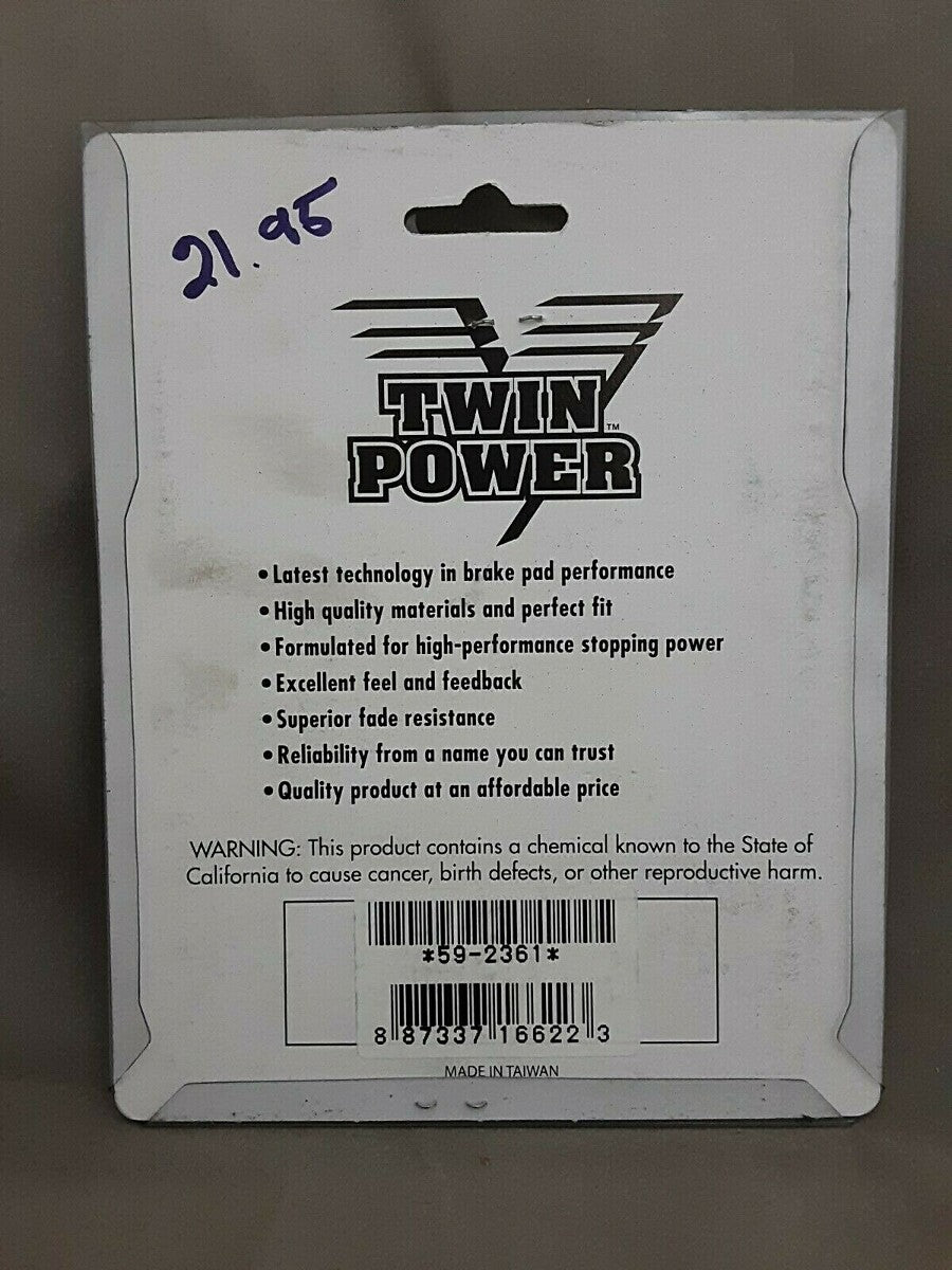 New Twin Power 59-2361 Performance Brake Pads