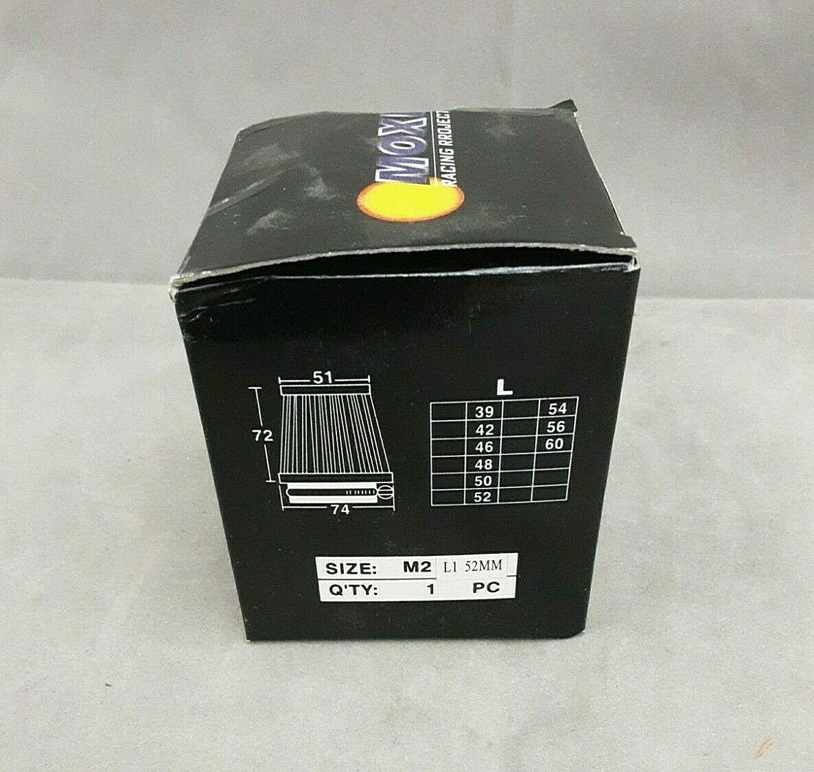 Moxi Carburetor Air Filter L1 52mm Motorcycle New in Box